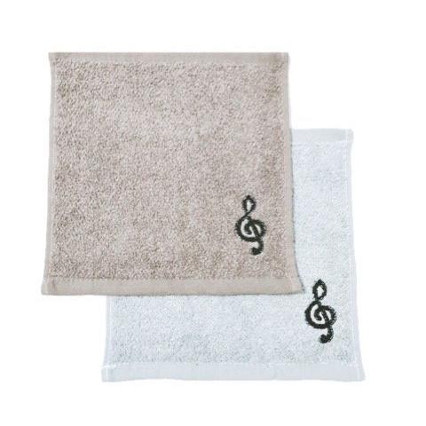 ト音記号タオル 音楽 タオル 音符 タオル ハンカチ ピアノ発表会 プレゼント ピアノ発表会プレゼン...