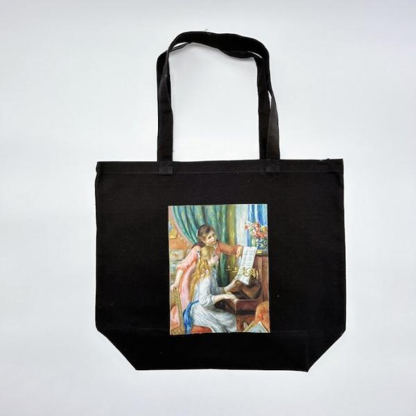 音楽 バッグ ルノアール トートバッグ ブラック 黒 ピアノ キッズ ジュニア 子供 大人 レディー...