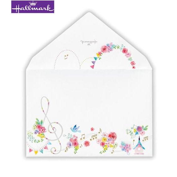 ホールマーク Hallmarkフラワリーミュージック（パッド用封筒）,発表会プレゼント