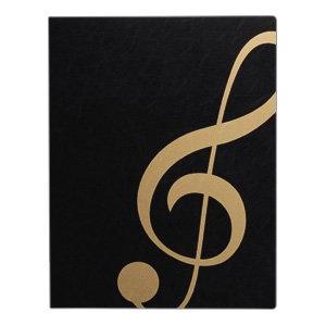 楽譜ファイル/ト音記号ブラックゴールドMUSIC LESSON FILE　ミュージックレッスンファイ...