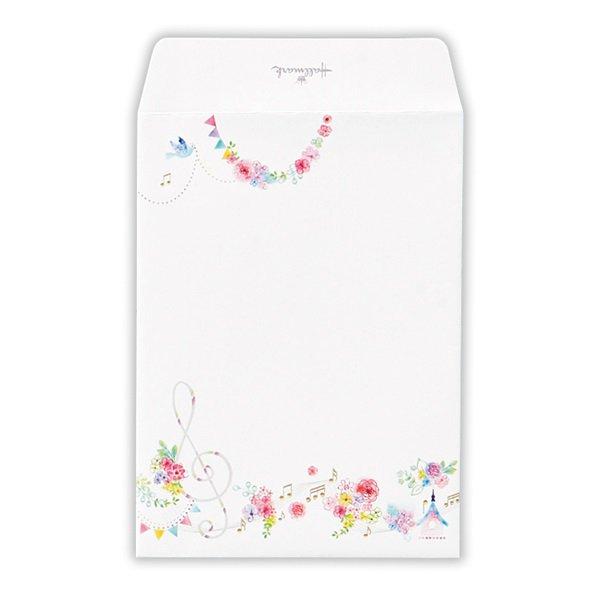Hallmark,フラワリーミュージック【ひとことふたこと封筒】,封筒,ホールマーク,音楽,ピアノ発...