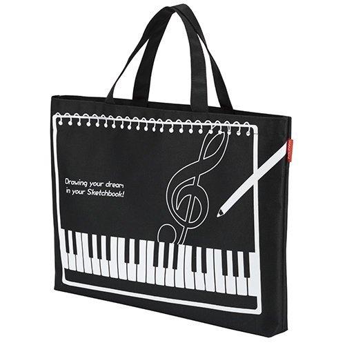 Piano line レッスンバッグ（B4スケッチブック対応型）,ピアノ発表会プレゼント