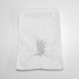 マフラータオル 白鳥の湖　オデット,オリジナル刺繍,バレエ発表会プレゼント