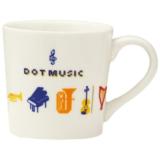 マグカップ DOT MUSIC ホワイト おすすめ かわいい コップ おしゃれ ピアノ発表会 ピアノ...