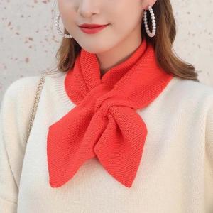 襟巻き ミニマフラー リボン おしゃれ ニット...の詳細画像4