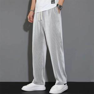 2枚セット 接触冷感 ワイドパンツ メンズ 冷...の詳細画像1