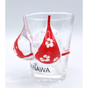 巨乳 おっぱい ショットグラス 赤 テキーラ おもしろ かわいい おしゃれ 限定 お土産 沖縄 沖縄土産 沖縄お土産 沖縄雑貨