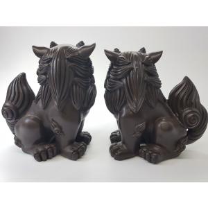 沖縄 お土産 シーサー 王朝の黒獅子 置物 魔...の詳細画像3