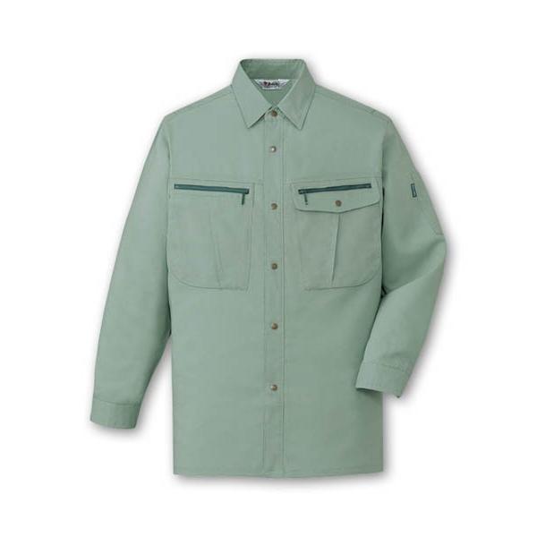 自重堂Jichodo 春夏作業着45904ストレッチ長袖シャツ 帯電防止素材使用