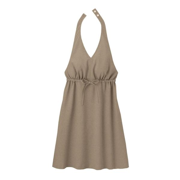 ハネクトーン ホルターギャザーワンピース カフェオレブラウン ＷP758-5