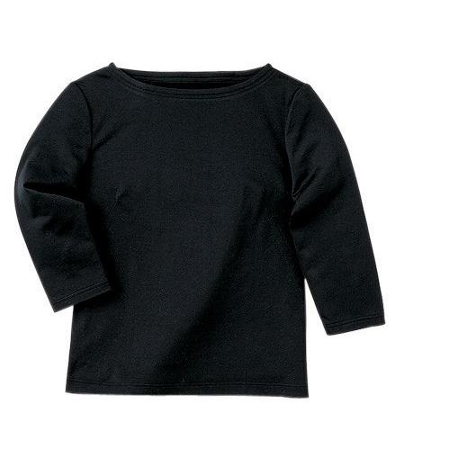 ハネクトーン 七分袖ボートネックTシャツ ブラック WP354-8