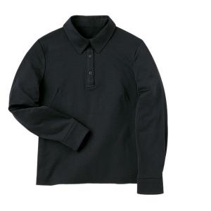 ハネクトーン 長袖きれいポロシャツ 天竺 ブラック WP355-8