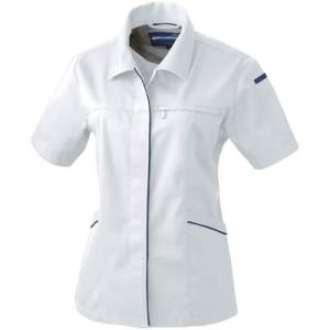 桑和SOWA 春夏作業着 614 女子半袖スモック 4L