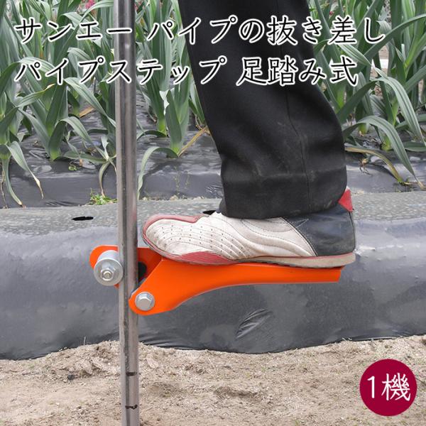 サンエー ハウス パイプの抜き差し パイプステップ G32 1機 足踏み式 2段切替式《メーカー直送...
