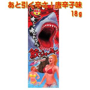 沖縄県産 鮫ジャーキー18g あと引く辛さ唐辛子味 スクワラン本舗 メール便発送 高たんぱく 低カロリー 低脂肪 DHA
