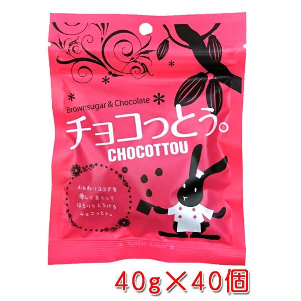 チョコっとう。 プレーン味 40g×40個 チョコレート 黒糖 沖縄 お土産 おやつ バレンタイン ...