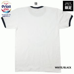 新ロゴ オリオンビールTシャツ 黒 リンガー Tシャツ トップス 
