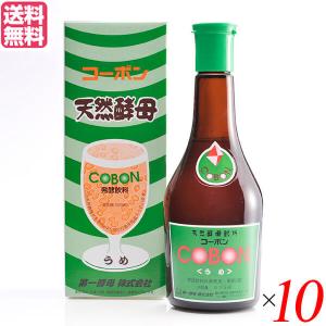 天然酵母 飲料 ドリンク 第一酵母 コーボン うめ 525ml １０本セット 送料無料｜okinawangirls