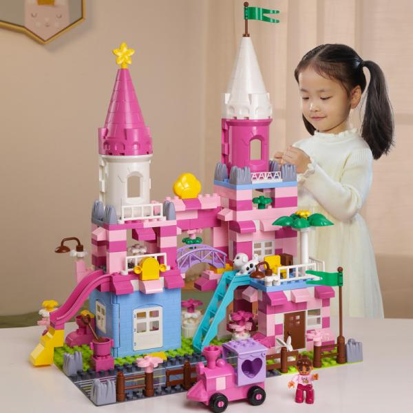 LEGO レゴ互換品 ブロック 知育 おもちゃ プリンセス キャッスル 新作 お城 女の子 教材 3...