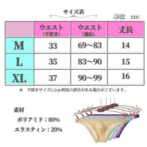 メンズ 総レース ビキニショーツ レース下着 ...の詳細画像3