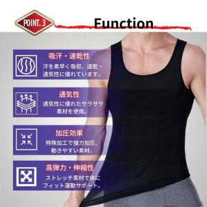 加圧シャツ タンクトップ 加圧インナー メンズ...の詳細画像5