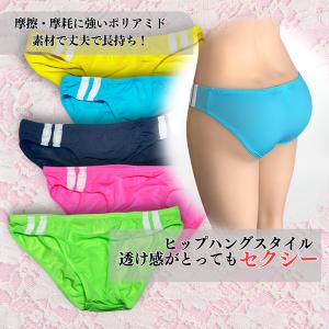 ユニセックスショーツ シースルー ラインショー...の詳細画像3