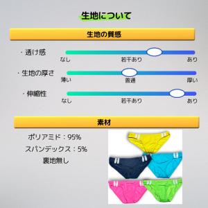 ユニセックスショーツ シースルー ラインショー...の詳細画像5