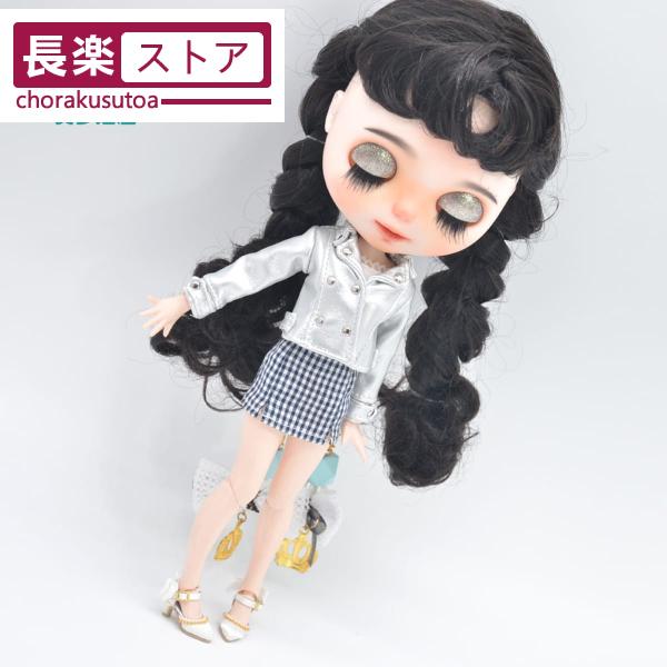 ブライス人形服ファッションレザー服tシャツミニスカート28-30cm azone 1/6人形アクセサ...