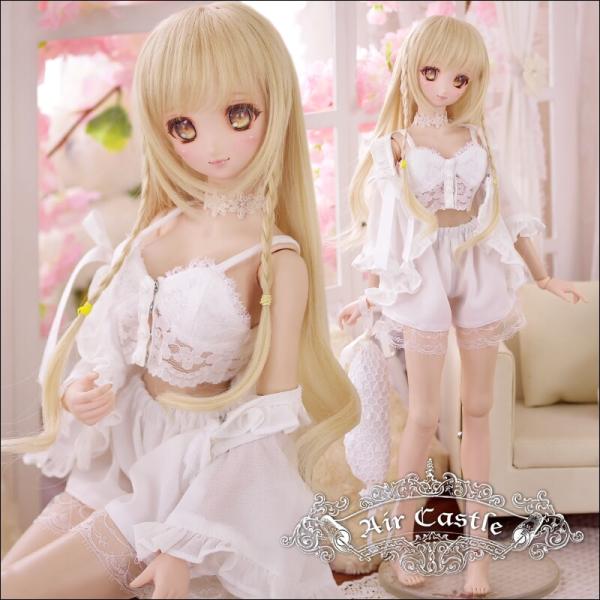 1of3BJDドール服レース半透パジャマセット2色入DD SD ASエアキャスト