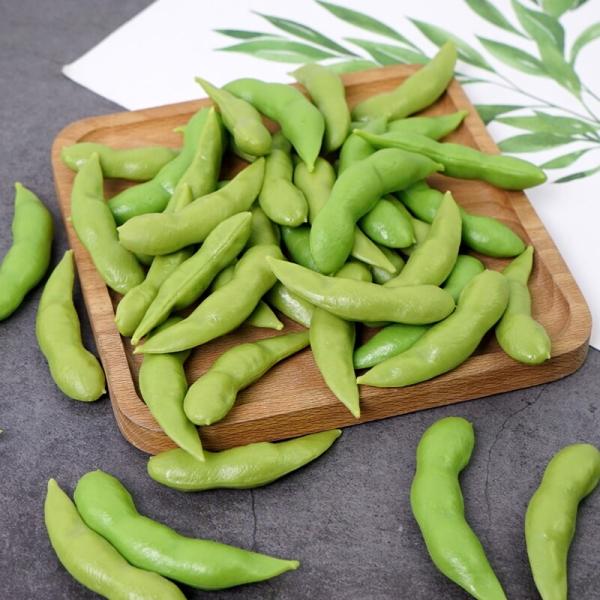 食べ物 モデル フィギュア 撮影道具 枝豆偽豆を模したミニ野菜認知青果果物飾りストラップ