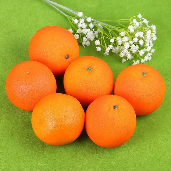 食べ物 モデル フィギュア 撮影道具 オレンジ肉弁を模した用果物美食デザート置物オレンジ