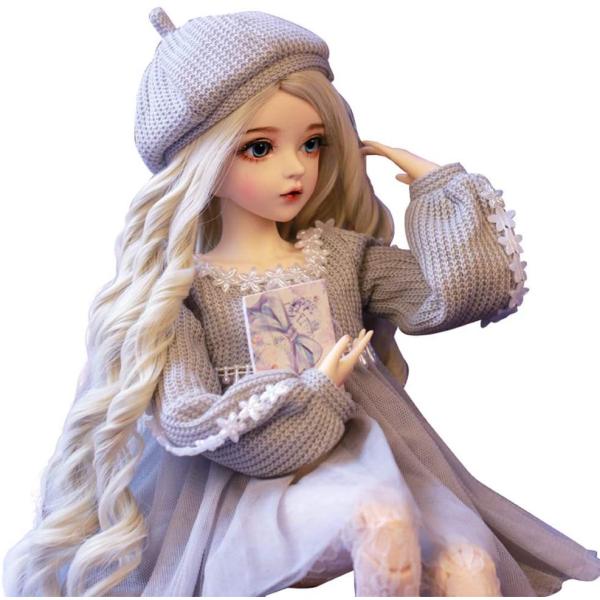 60cm BJD人形1/3ボールジョイントSD人形DIYおもちゃ24インチの素敵な女の子の人形+フル...