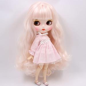 ブライスカスタム人形BL2352/136淡ピンクの髪1/6 bjdかわいいob24（B 人形と服、靴