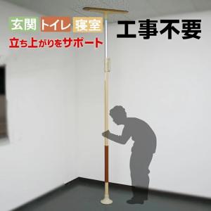 簡易てすり 立ち上がり 補助 つっぱり ベスポジ基本セット　T型天井ベース　中古　ベストポジションバー