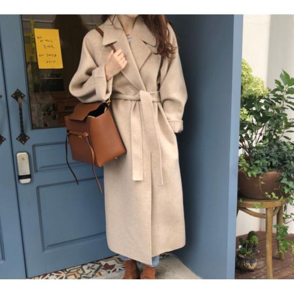 オーバーサイズロングガウンコート