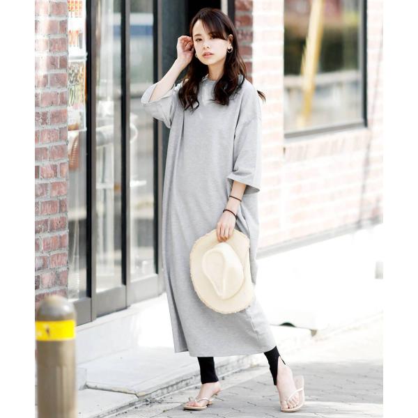 Aライン オーバーサイズ ポケット付きワンピース