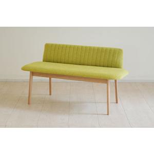 背付きダイニングベンチ　ミラージュ　１３８　ＯＣ／（Ａランク）