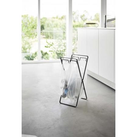 レジ袋２連＆３０Ｌゴミ袋スタンド　タワー　ブラック　タワー　５７１３