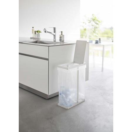 スリム蓋付き分別ゴミ袋ホルダータワー４５Ｌホワイト　タワー　５８３８