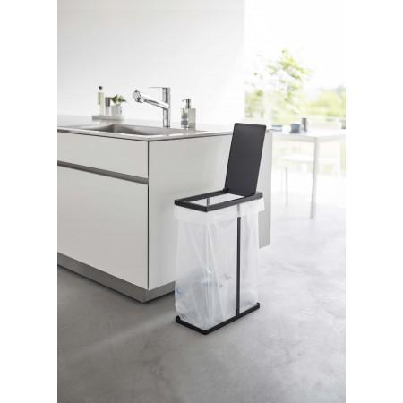 スリム蓋付き分別ゴミ袋ホルダータワー４５Ｌブラック　タワー　５８３９