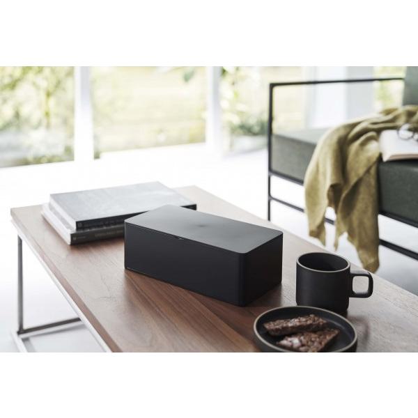 蓋付きティッシュケース　タワー　レギュラーサイズ　ブラック　タワー　５７２１