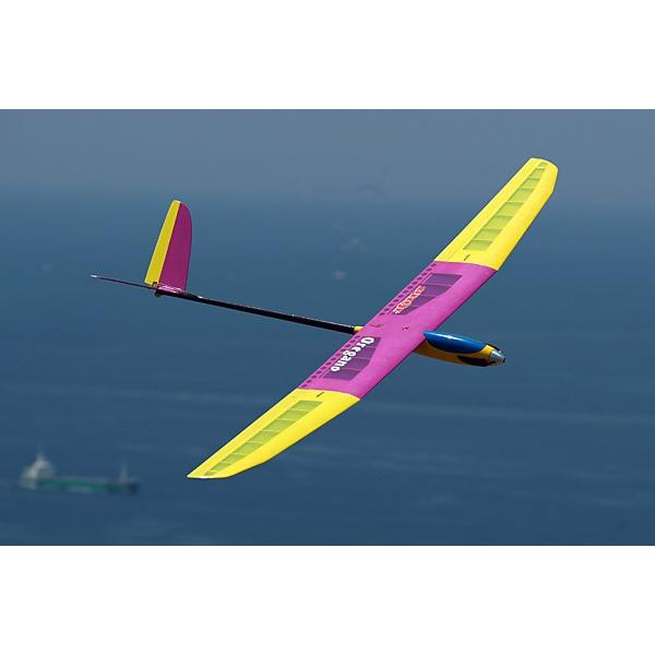 オレガノ2 イエロー デラックス OK模型 11242 フィルム貼り完成機 電動グライダー PILO...