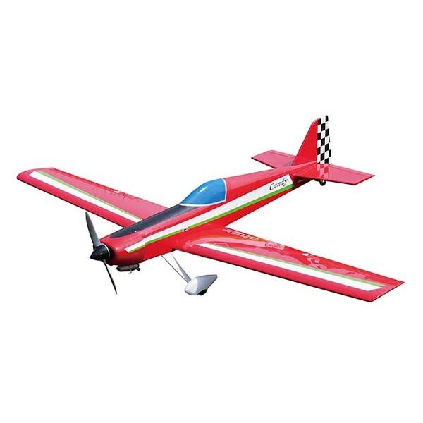 キャンディ 赤　OK模型 11302フィルム貼り完成機 スポーツ機 PILOT ラジコン
