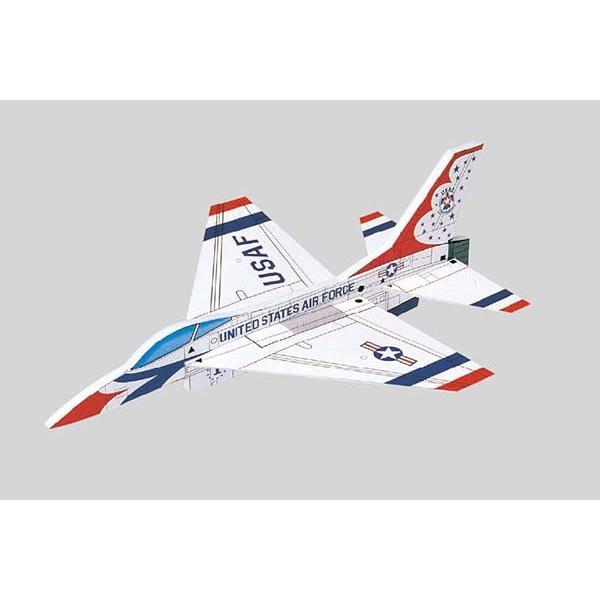 MAC Ｆ-16 サンダーバーズ 手投げグライダー 全長240mm ＯＫ模型 14005 ネコポス可