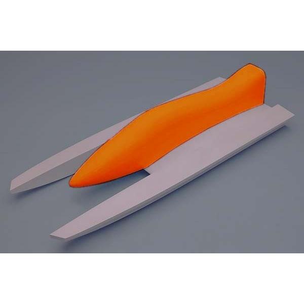 アクアLM2用 FRP キャビン  オレンジ OK模型 22017 21クラス船外エンジン用アウトボ...