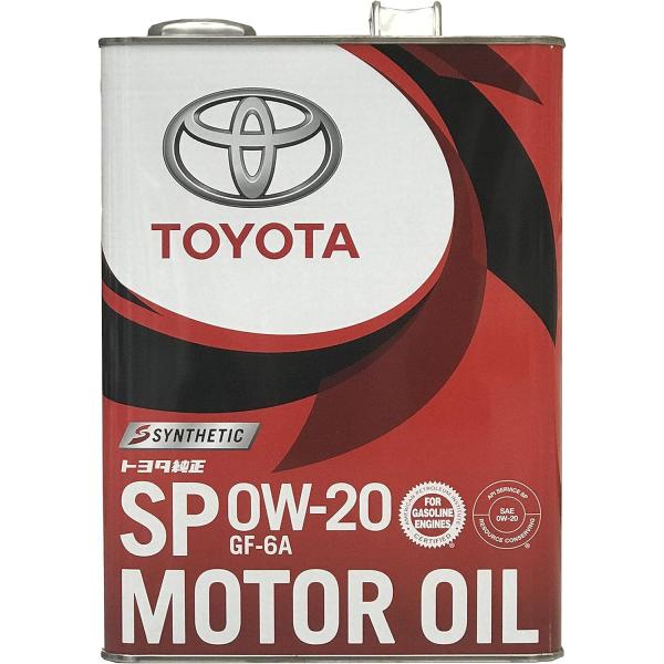 TOYOTA 純正 モーターオイル SP 0W-20 4L 08880-13205