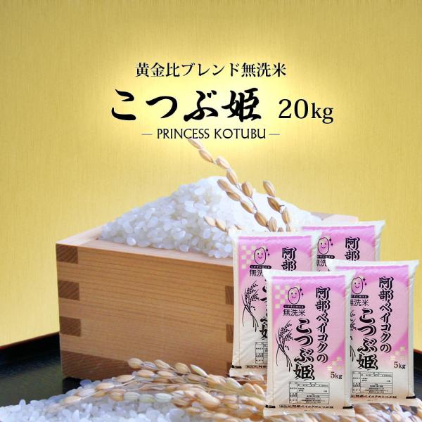 無洗米 20kg (5kg×4袋) こつぶ姫 国内産 オリジナルブレンド米