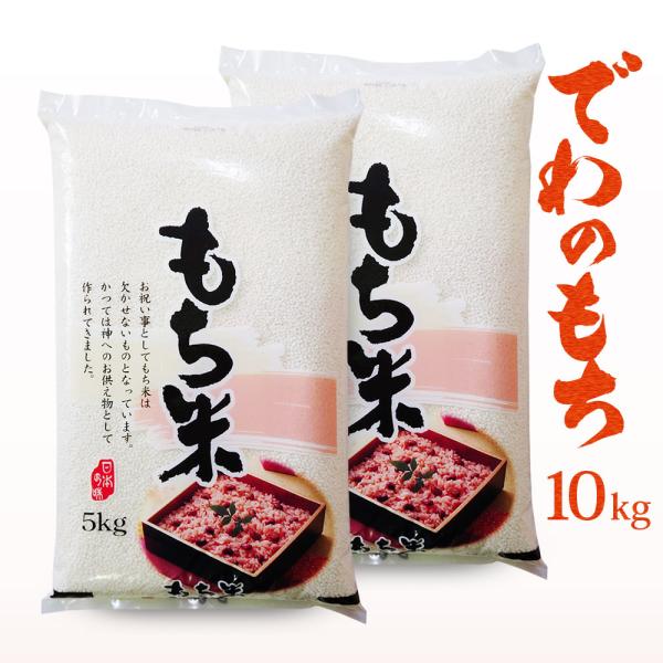 令和7年産 でわのもち 10kg (5kg×2) 山形県産 もち米100％