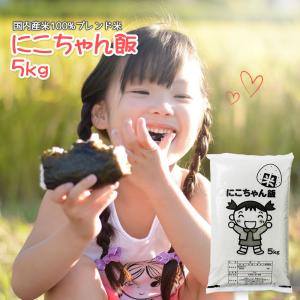 お米 5kg (5kg×1袋) にこちゃん飯 国内産 オリジナルブレンド米