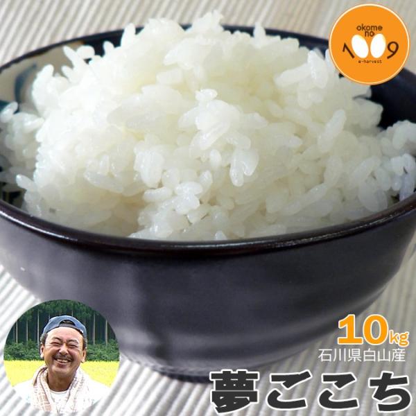 新米 10kg 石川県白山産 夢ごこち 吉左エ門 令和7年産 特別栽培農産物